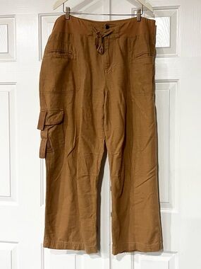 Soft Surroundings | Linen Cargo Drawstring Pants